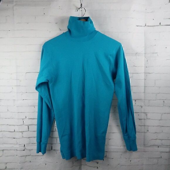 COLUMBIA SPORTSWEAR COMPANY TEAL LONG SLEEVE EXTRA LONG TURTLENECK SIZE SMALL - Picture 1 of 5